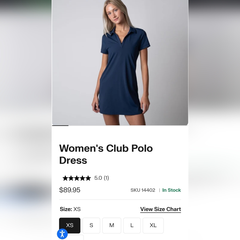 Women's Navy Polo Dress